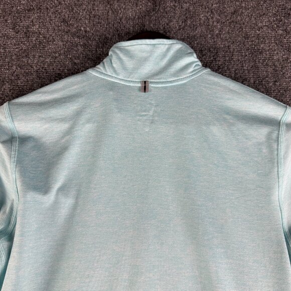 Nike Running Top Womens Small 1/4 Zip Dri Fit Blue Stretch Thumb Holes - Picture 10 of 11